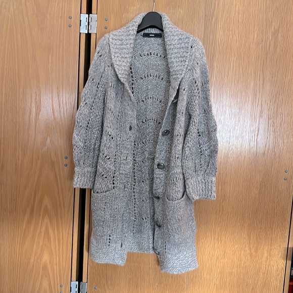 Grey/Silver long cardigan - Picture 2 of 2